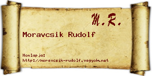 Moravcsik Rudolf névjegykártya